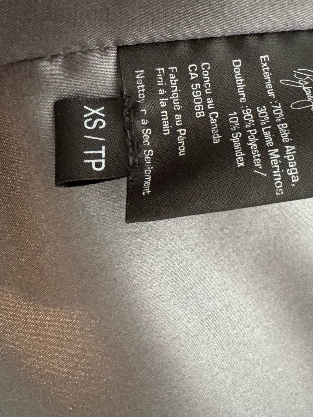 Sentaler Gray Wool Coat with real removable Fur Collar (CHEAPEST ON THE MARKET - Picture 4 of 7